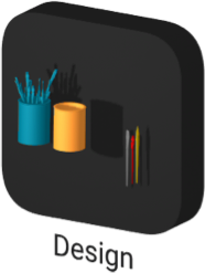 3D design app icon